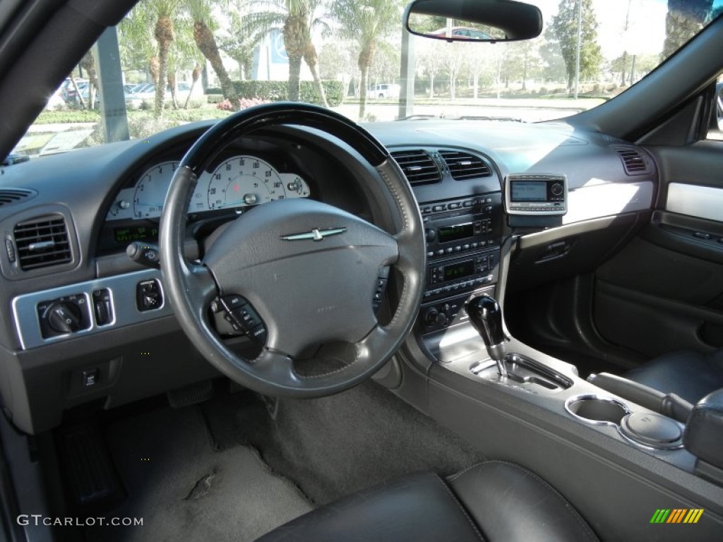 2002 Ford Thunderbird Premium Roadster Midnight Black Dashboard Photo #58421163