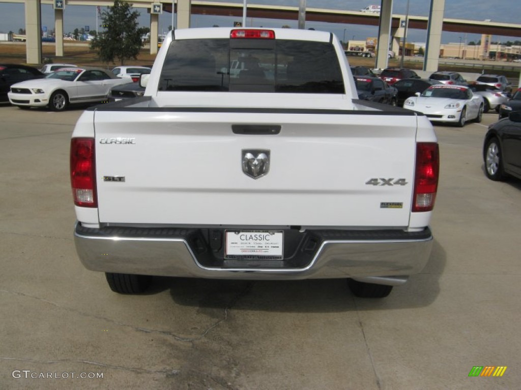 2011 Ram 1500 SLT Quad Cab 4x4 - Bright White / Dark Slate Gray/Medium Graystone photo #4