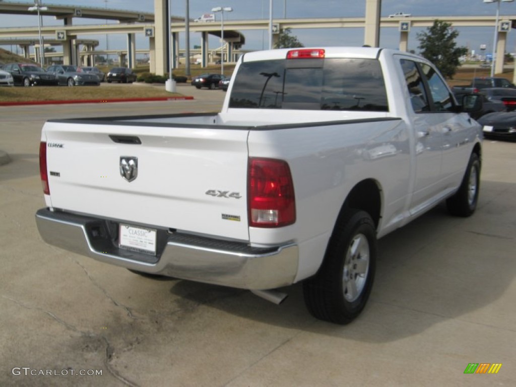 2011 Ram 1500 SLT Quad Cab 4x4 - Bright White / Dark Slate Gray/Medium Graystone photo #5