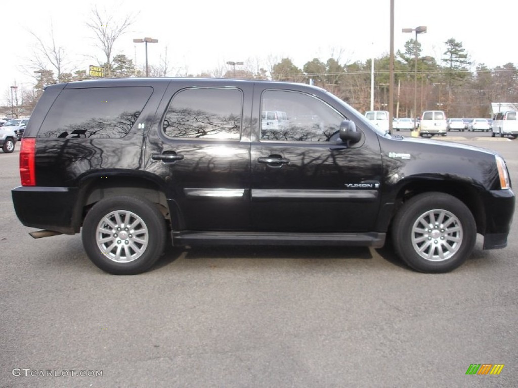 Onyx Black 2008 GMC Yukon Hybrid 4x4 Exterior Photo #58425099