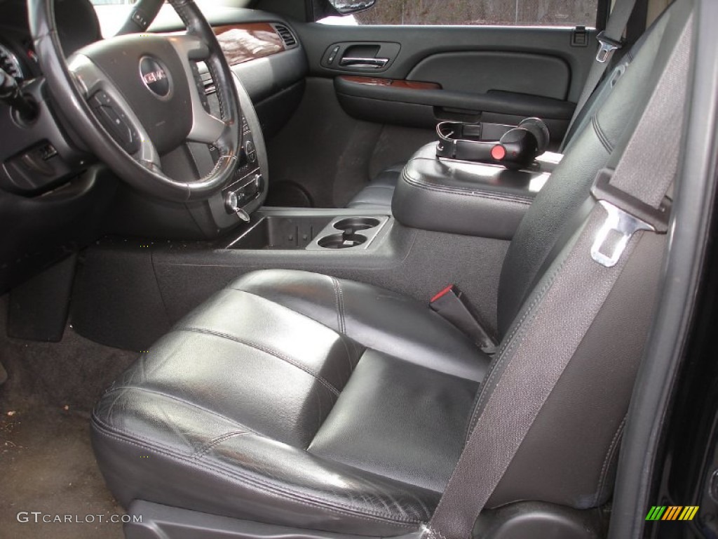 Ebony Interior 2008 GMC Yukon Hybrid 4x4 Photo #58425126