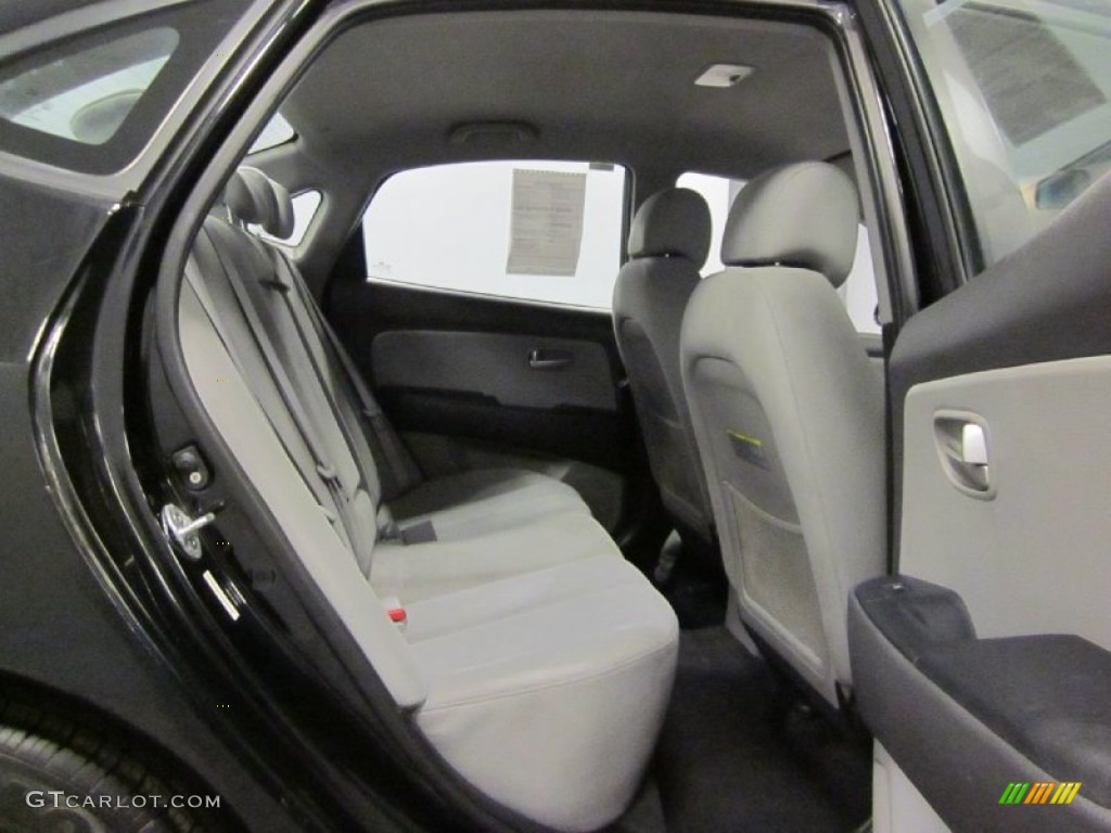 2009 Elantra GLS Sedan - Black Pearl / Gray photo #9