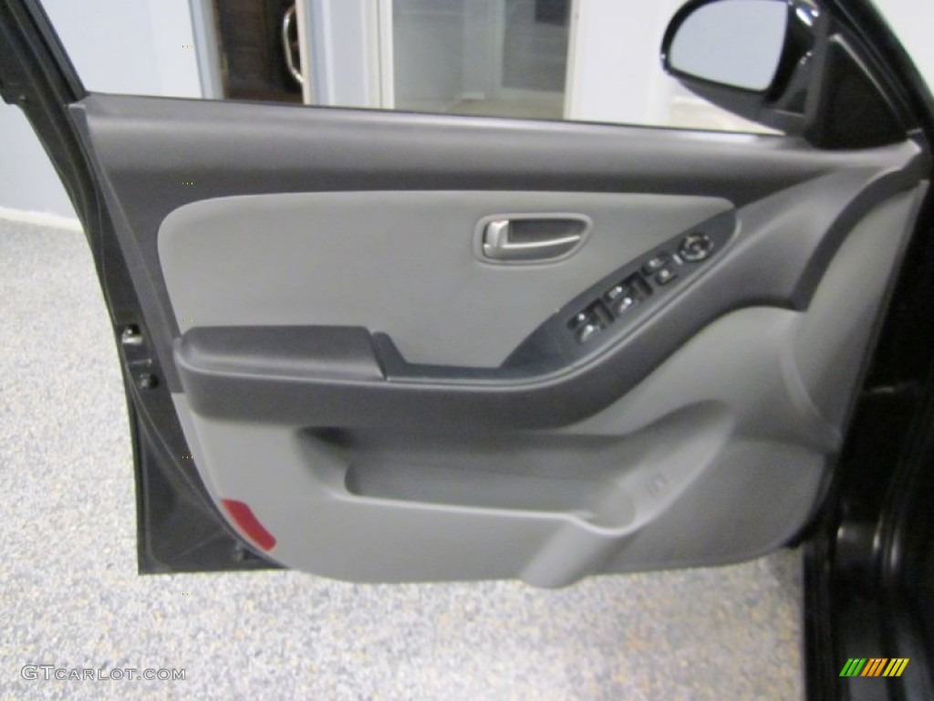 2009 Elantra GLS Sedan - Black Pearl / Gray photo #12