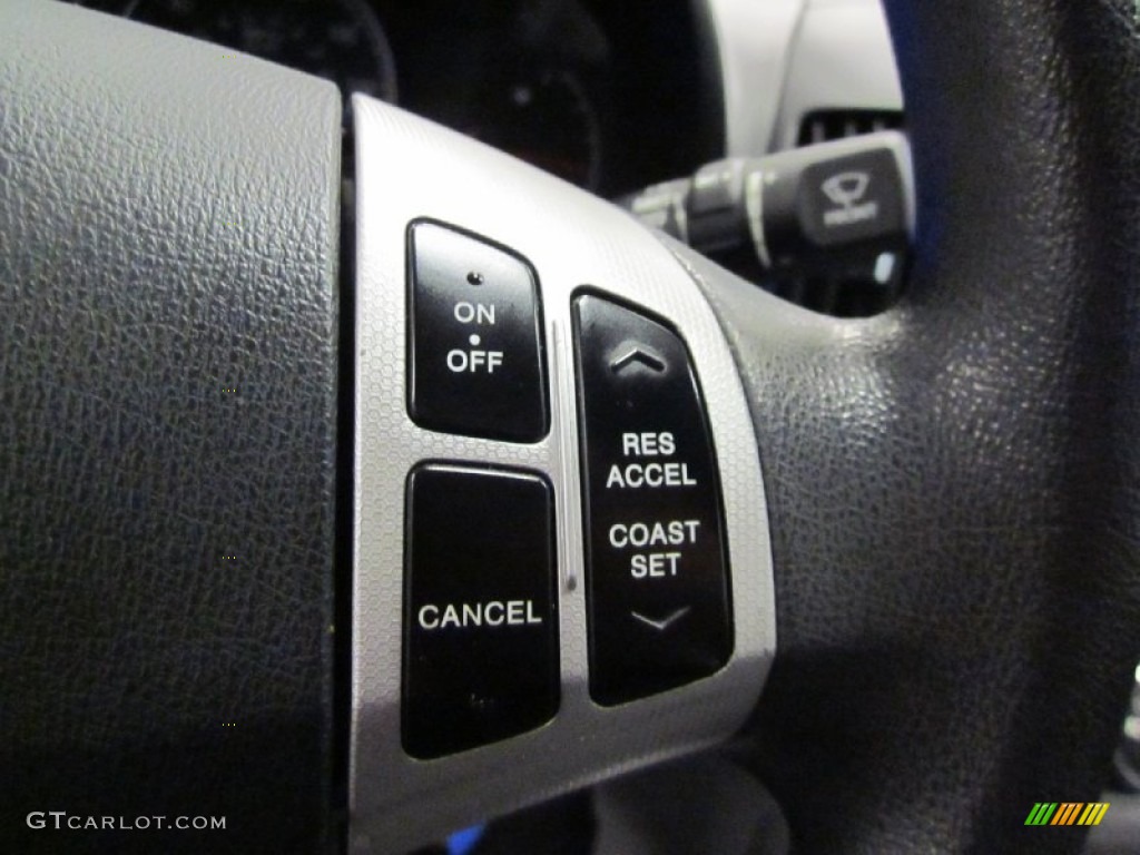 2009 Elantra GLS Sedan - Black Pearl / Gray photo #19