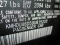Black Pearl - Elantra GLS Sedan Photo No. 23