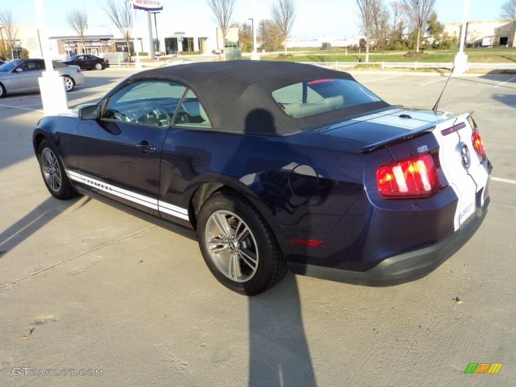 2010 Mustang V6 Premium Convertible - Kona Blue Metallic / Stone photo #4