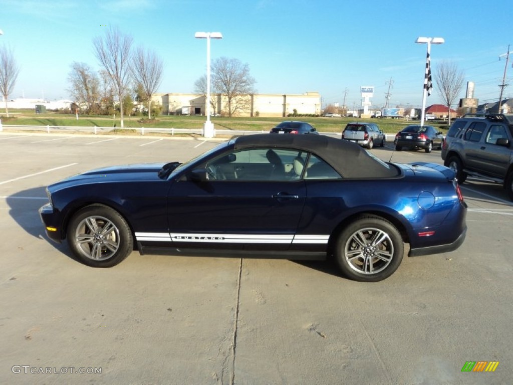 2010 Mustang V6 Premium Convertible - Kona Blue Metallic / Stone photo #5
