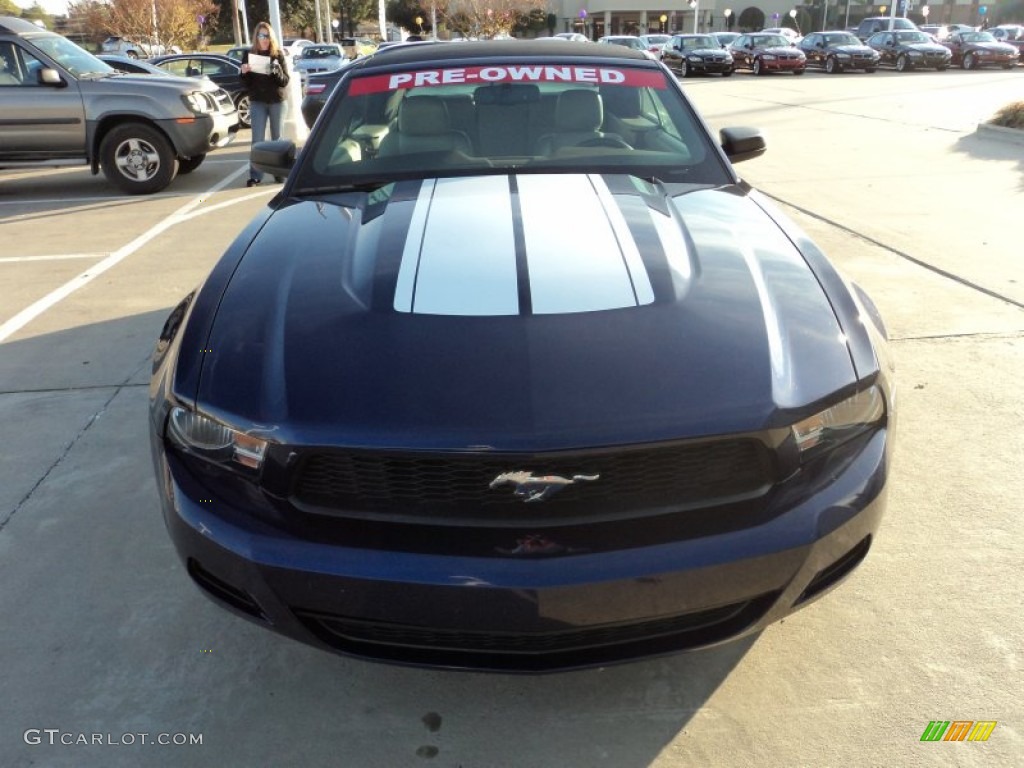 2010 Mustang V6 Premium Convertible - Kona Blue Metallic / Stone photo #7