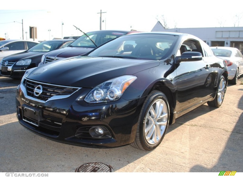 2012 Altima 3.5 SR Coupe - Super Black / Charcoal photo #1