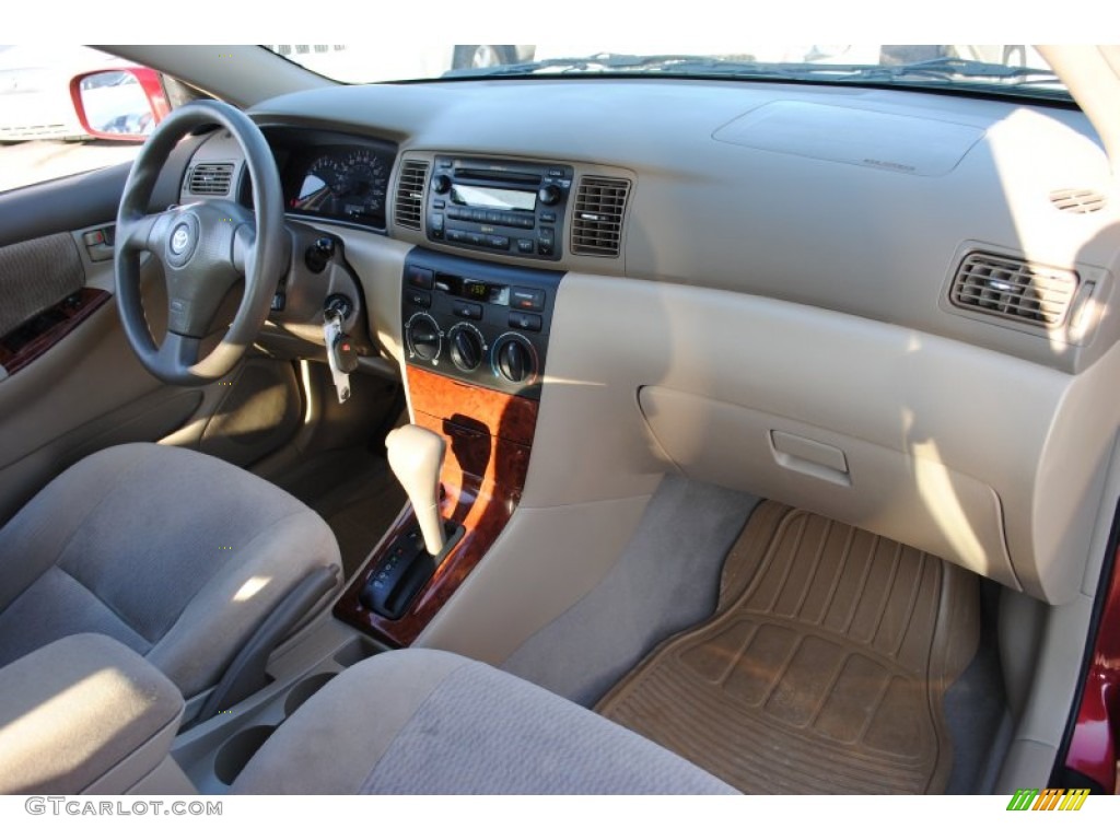 2005 Corolla LE - Impulse Red / Pebble Beige photo #4