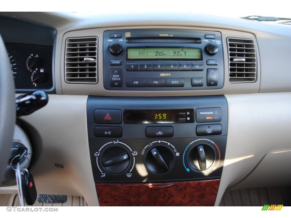 2005 Corolla LE - Impulse Red / Pebble Beige photo #8
