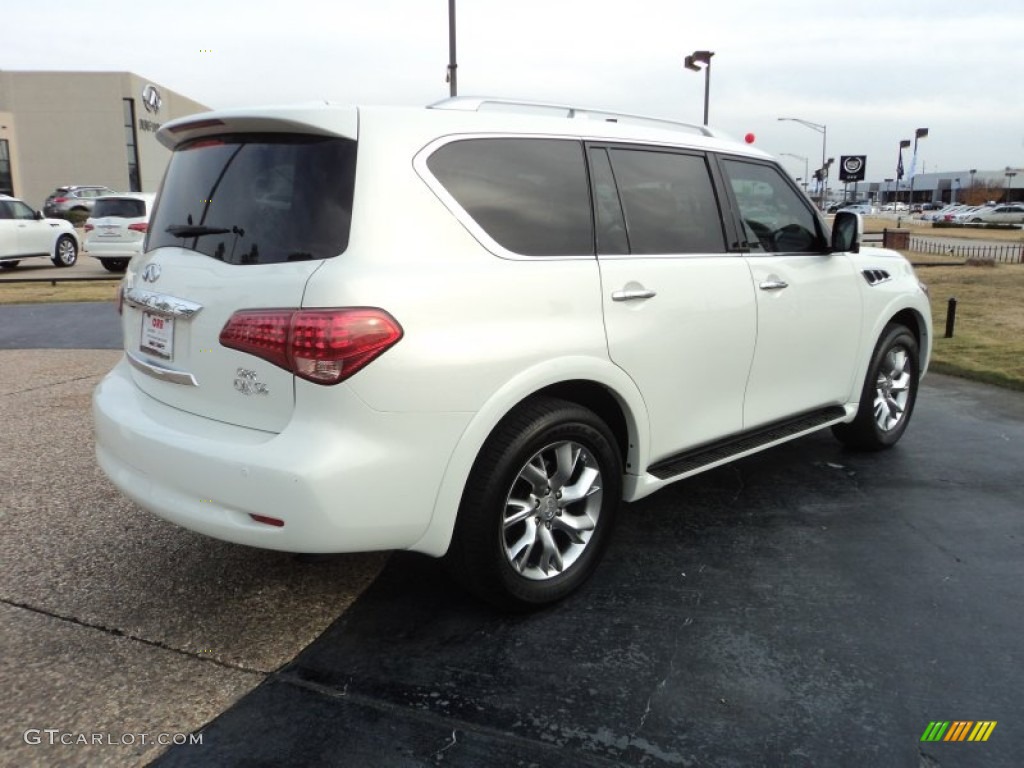 Moonlight White 2011 Infiniti QX 56 Exterior Photo #58428753