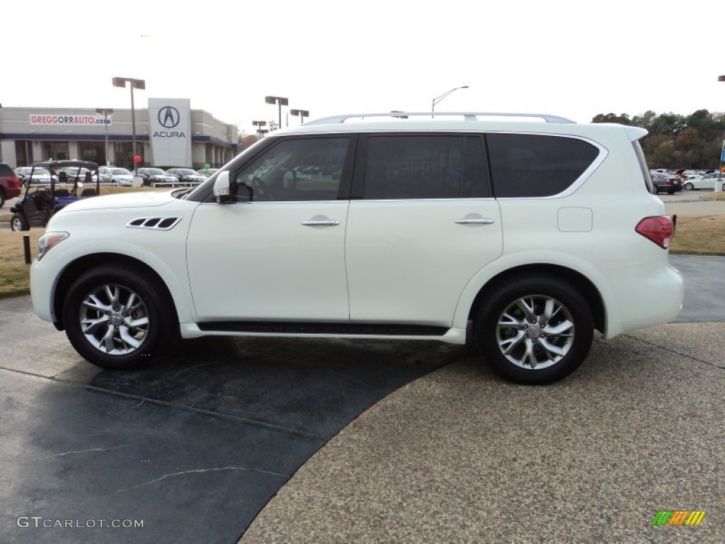 Moonlight White 2011 Infiniti QX 56 Exterior Photo #58428771