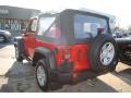 2009 Flame Red Jeep Wrangler X 4x4  photo #2