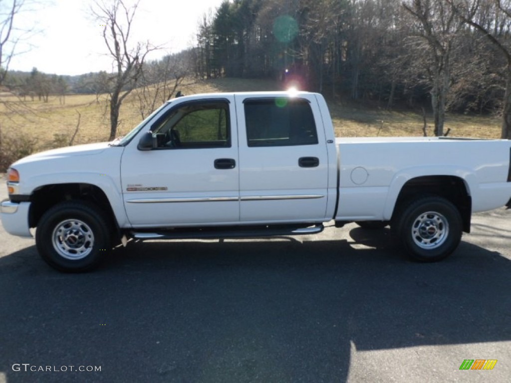 2007 Sierra 2500HD Classic SLT Crew Cab 4x4 - Summit White / Neutral photo #2