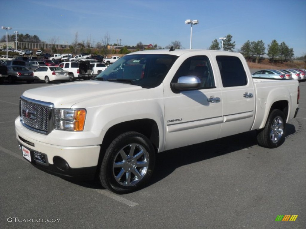 2012 Sierra 1500 Denali Crew Cab 4x4 - White Diamond Tricoat / Ebony photo #1