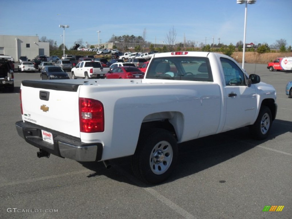 2012 Silverado 1500 Work Truck Regular Cab - Summit White / Dark Titanium photo #4