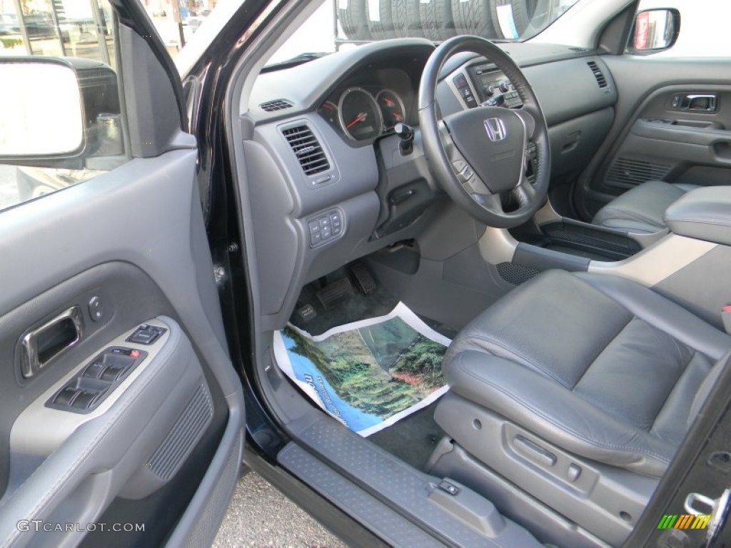 2006 Pilot EX-L 4WD - Nighthawk Black Pearl / Gray photo #13