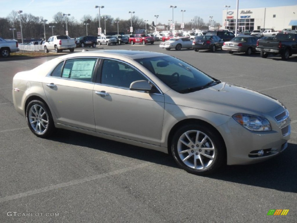 2012 Malibu LTZ - Gold Mist Metallic / Cocoa/Cashmere photo #5