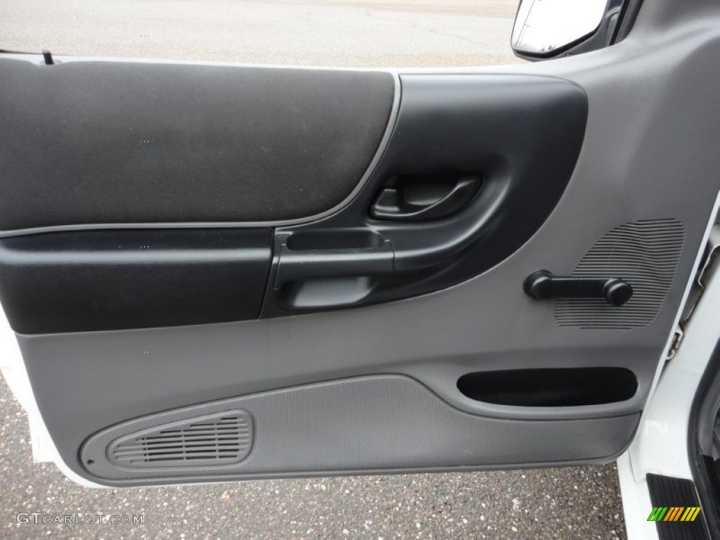 2003 Ford Ranger XLT SuperCab Dark Graphite Door Panel Photo #58432413