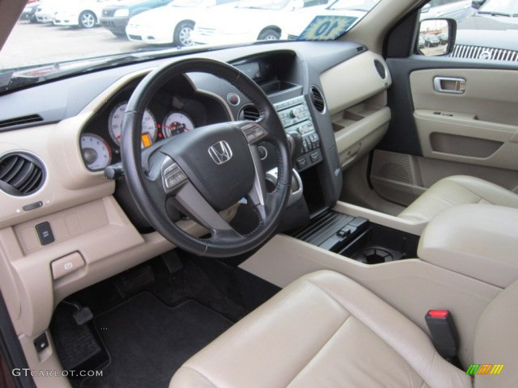 2010 Honda Pilot EX-L 4WD Beige Dashboard Photo #58434237