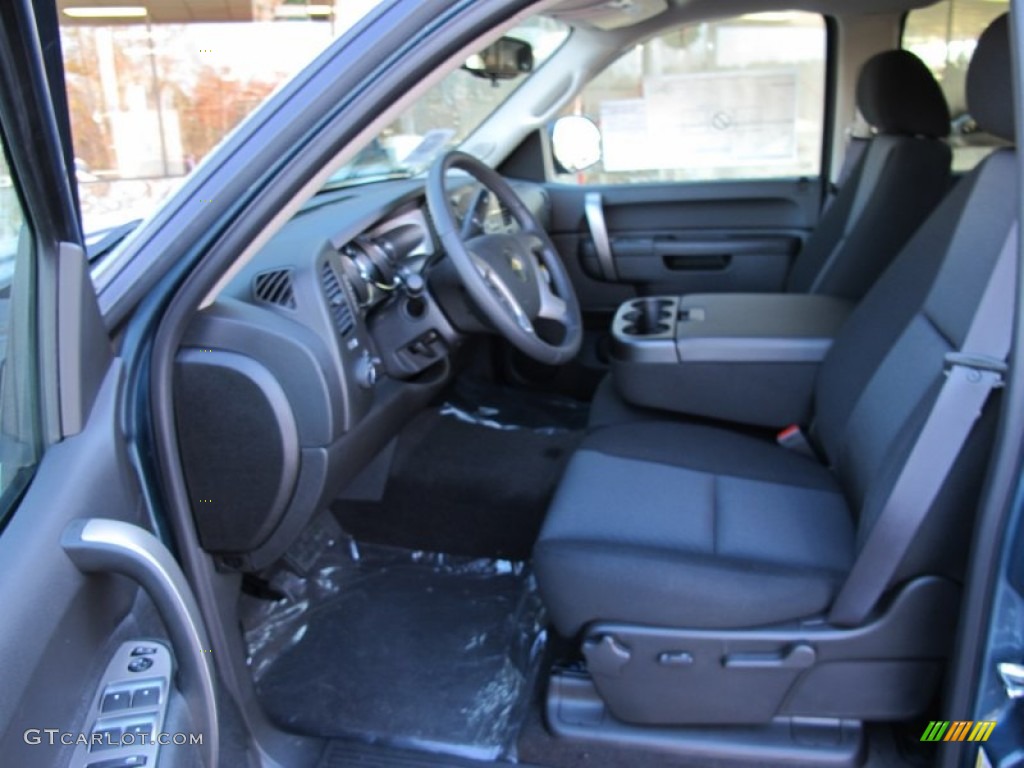 Ebony Interior 2012 Chevrolet Silverado 1500 LT Crew Cab Photo #58436574