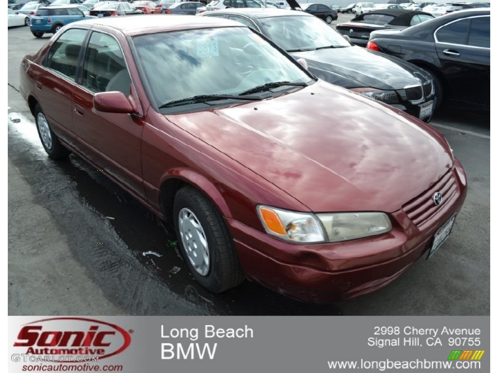 1999 Camry CE - Vintage Red Pearl / Gray photo #1