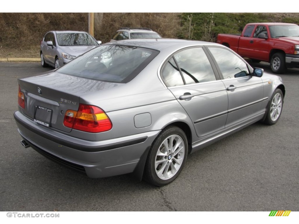 2003 3 Series 330xi Sedan - Steel Grey Metallic / Black photo #7