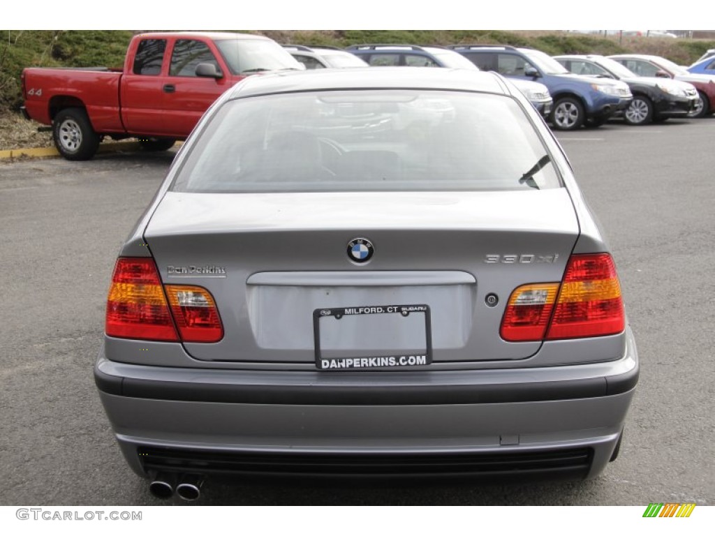 2003 3 Series 330xi Sedan - Steel Grey Metallic / Black photo #8