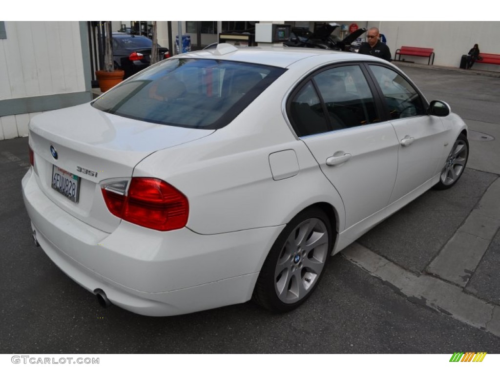 2008 3 Series 335i Sedan - Alpine White / Black photo #3