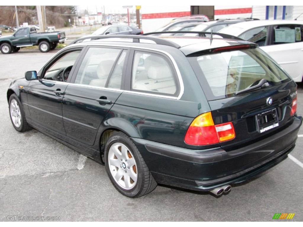 2004 3 Series 325xi Wagon - Oxford Green Metallic / Sand photo #10