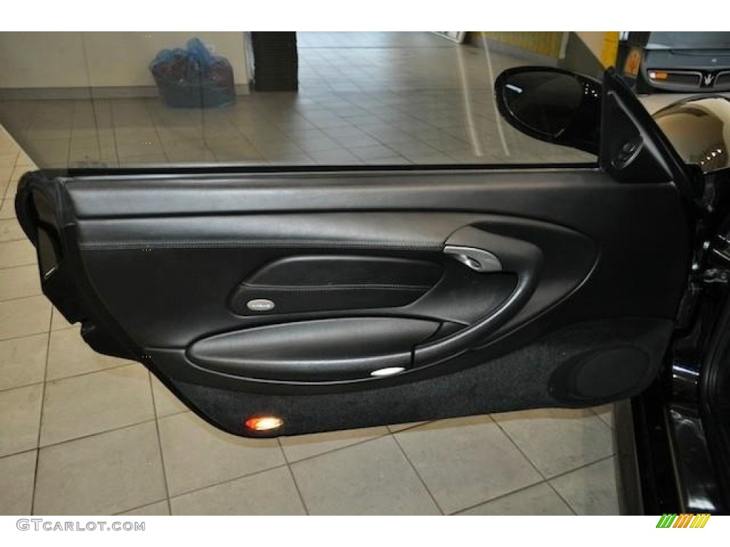 2001 Porsche 911 Turbo Coupe Black Door Panel Photo #58438314