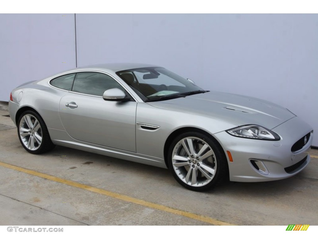 2012 XK XKR Coupe - Rhodium Silver Metallic / Warm Charcoal/Warm Charcoal photo #2