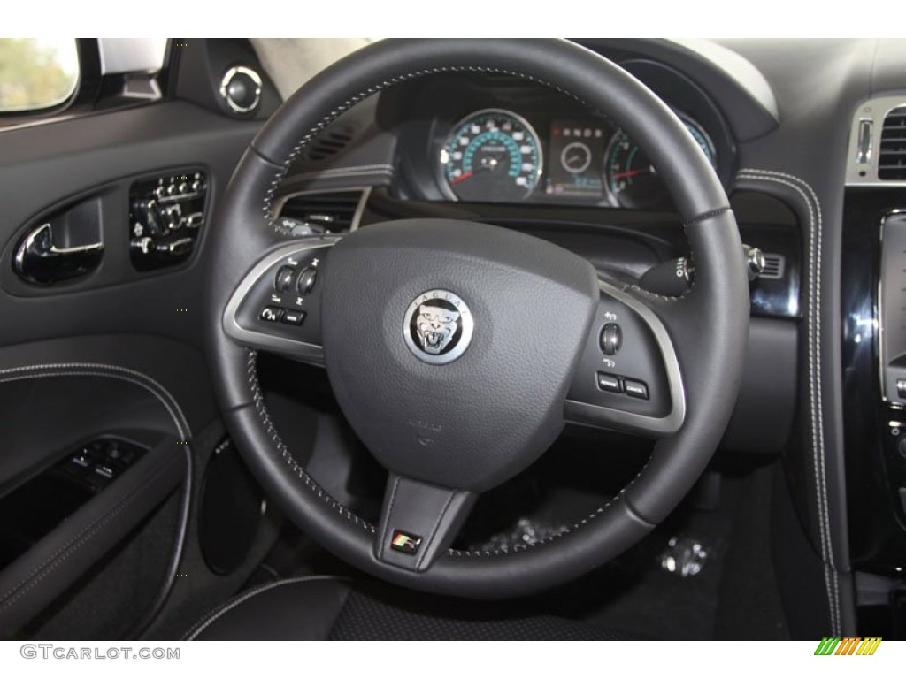 2012 XK XKR Coupe - Rhodium Silver Metallic / Warm Charcoal/Warm Charcoal photo #17