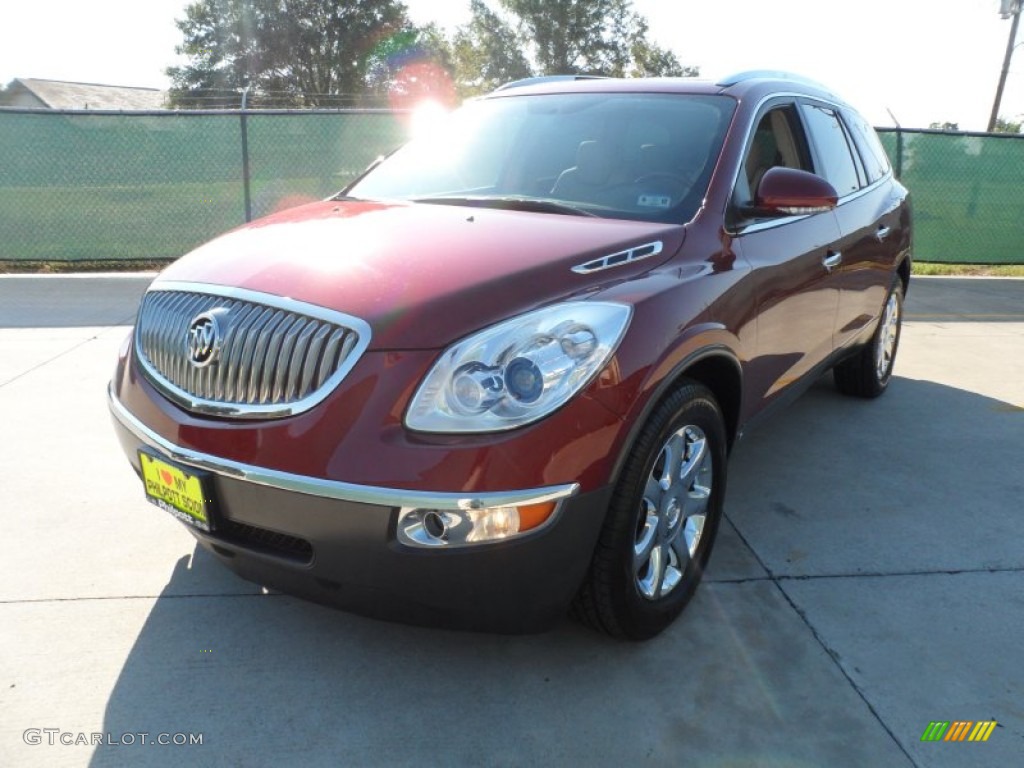 2010 Enclave CXL AWD - Red Jewel Tintcoat / Cashmere/Cocoa photo #7