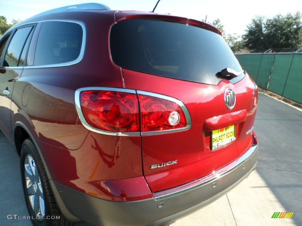 2010 Enclave CXL AWD - Red Jewel Tintcoat / Cashmere/Cocoa photo #21