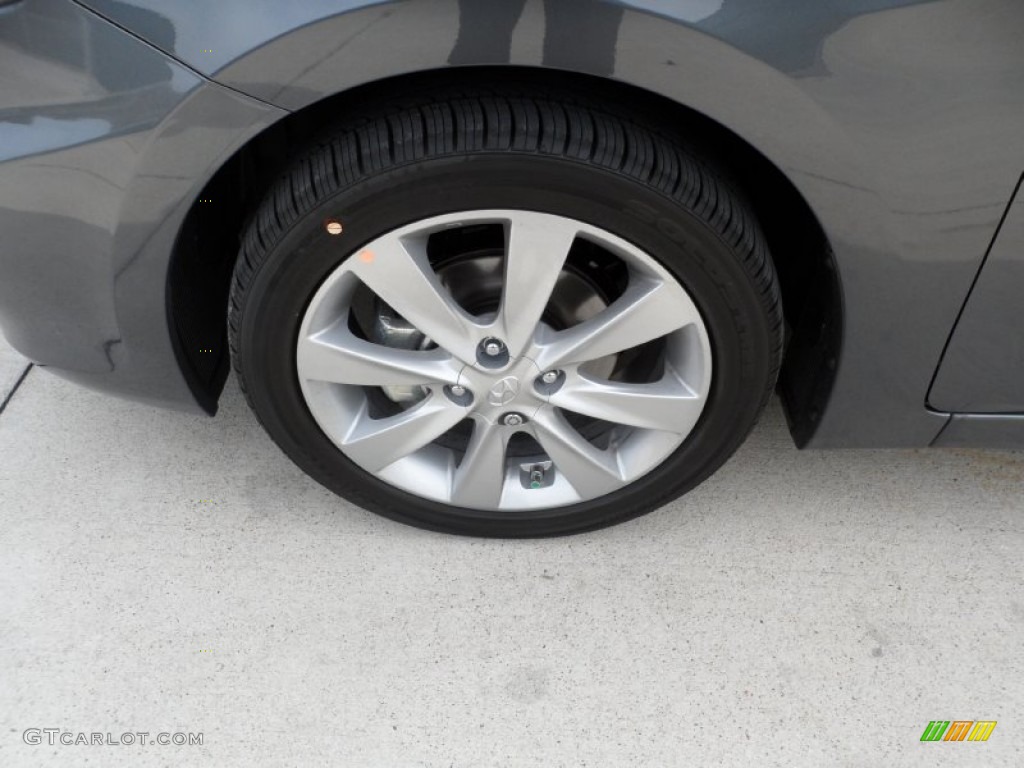 2012 Accent GLS 4 Door - Cyclone Gray / Gray photo #11