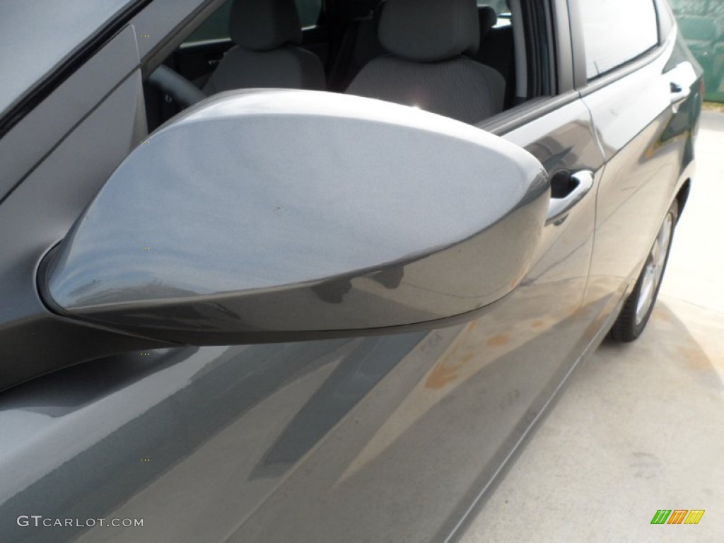 2012 Accent GLS 4 Door - Cyclone Gray / Gray photo #12