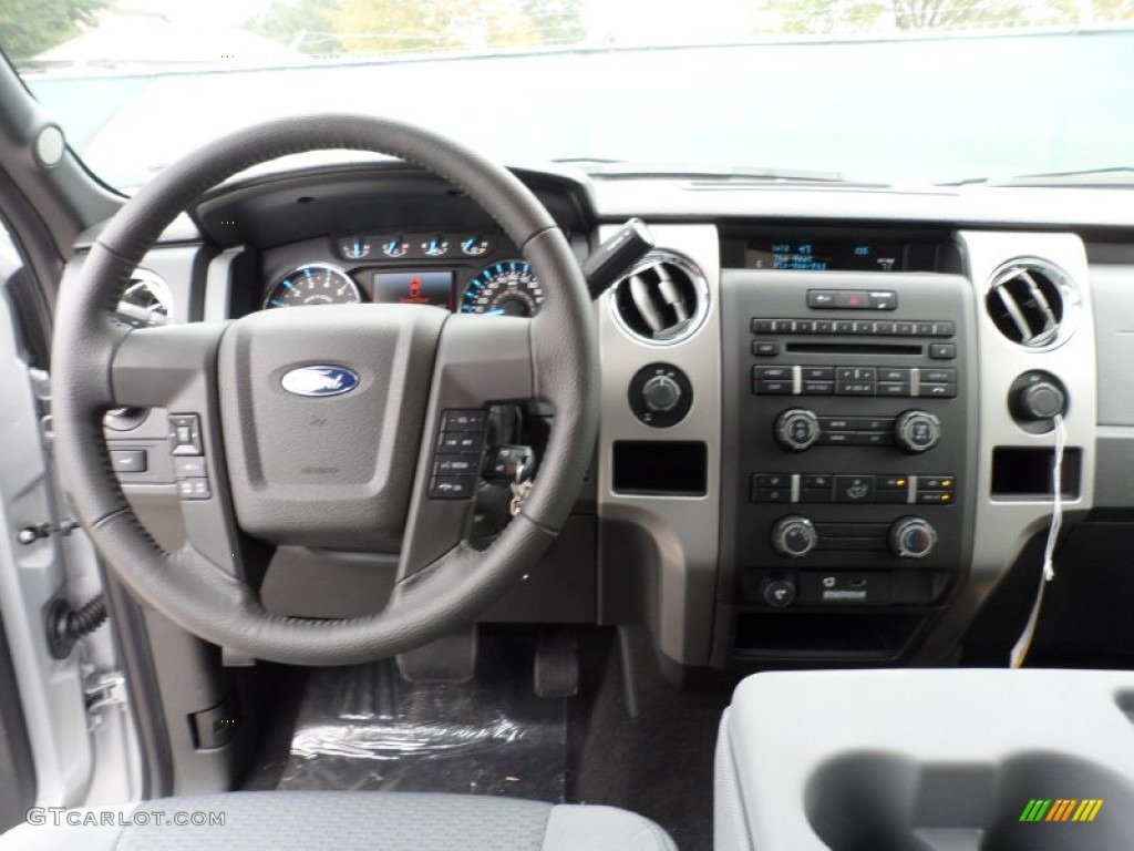 2012 Ford F150 XLT SuperCrew Steel Gray Dashboard Photo #58442388