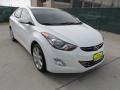 2012 Shimmering White Hyundai Elantra Limited  photo #1