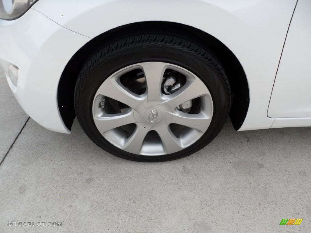 2012 Elantra Limited - Shimmering White / Beige photo #11