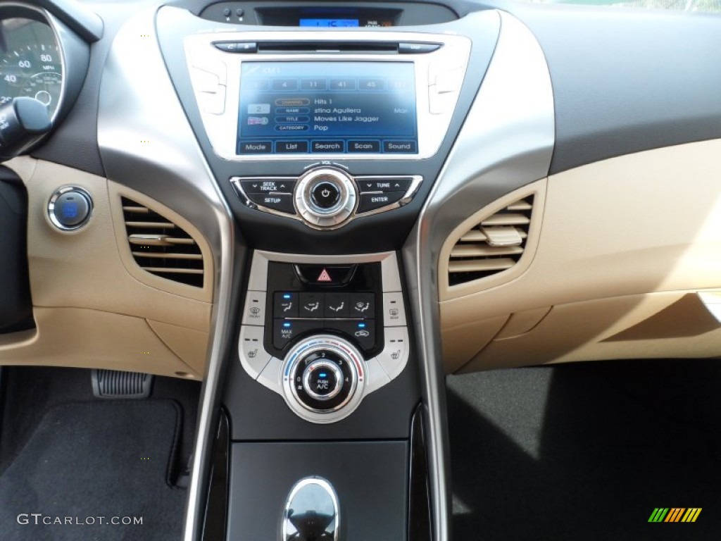 2012 Elantra Limited - Shimmering White / Beige photo #28
