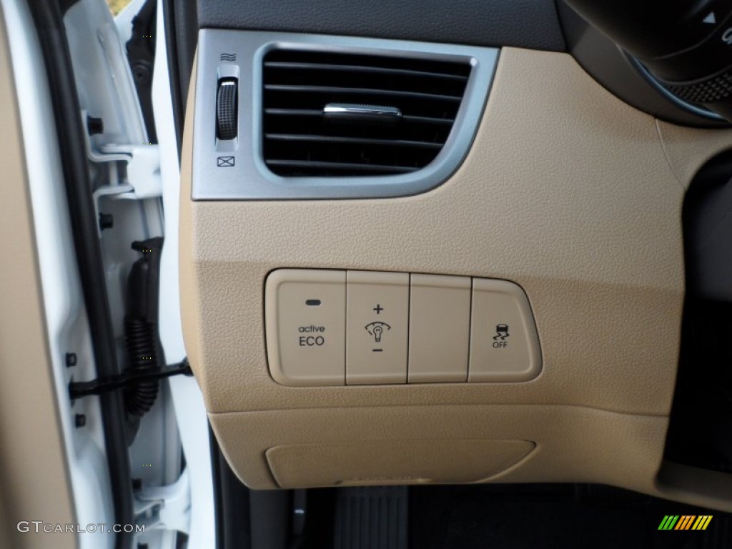 2012 Elantra Limited - Shimmering White / Beige photo #35