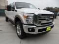 2012 White Platinum Metallic Tri-Coat Ford F350 Super Duty Lariat Crew Cab 4x4  photo #1