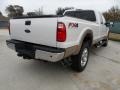 2012 White Platinum Metallic Tri-Coat Ford F350 Super Duty Lariat Crew Cab 4x4  photo #3