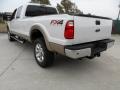 2012 White Platinum Metallic Tri-Coat Ford F350 Super Duty Lariat Crew Cab 4x4  photo #5
