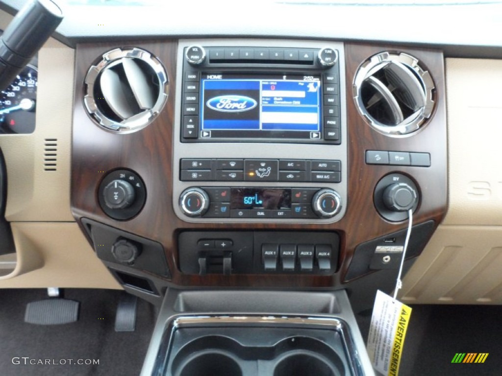 2012 Ford F350 Super Duty Lariat Crew Cab 4x4 Controls Photo #58443444