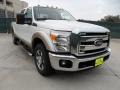 2012 White Platinum Metallic Tri-Coat Ford F350 Super Duty Lariat Crew Cab  photo #1