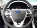 Charcoal Black/Silver Smoke Metallic 2012 Ford Edge Sport Steering Wheel