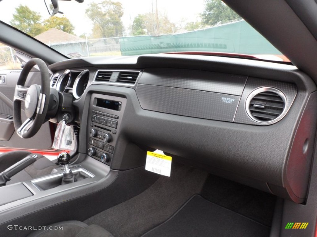 2012 Ford Mustang Boss 302 Charcoal Black Recaro Sport Seats Dashboard Photo #58444110